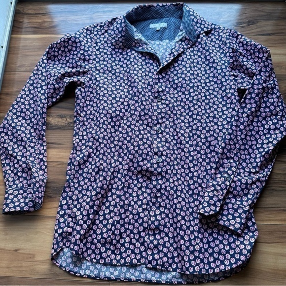 Ted baker multicolored floral dress shirt XL